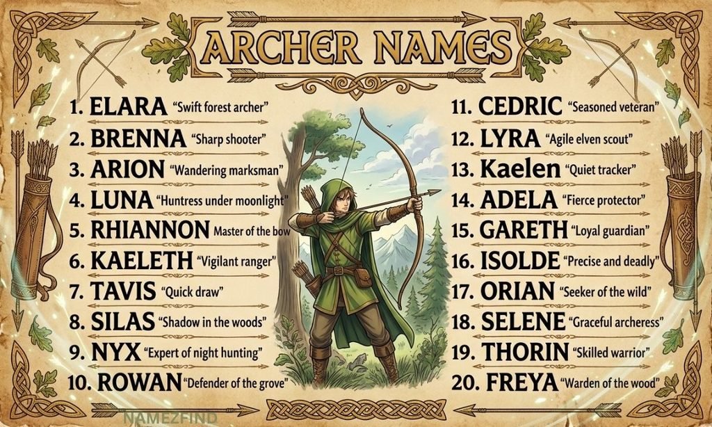 Archer Names Anime