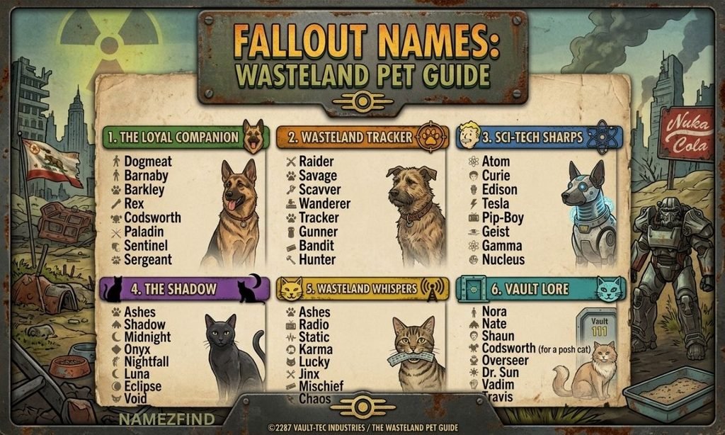 Fallout Names for Dogs & Cats
