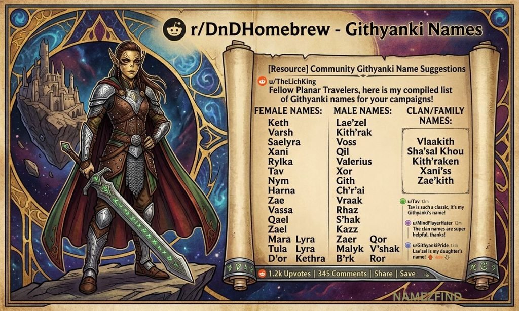 Githyanki Names Reddit