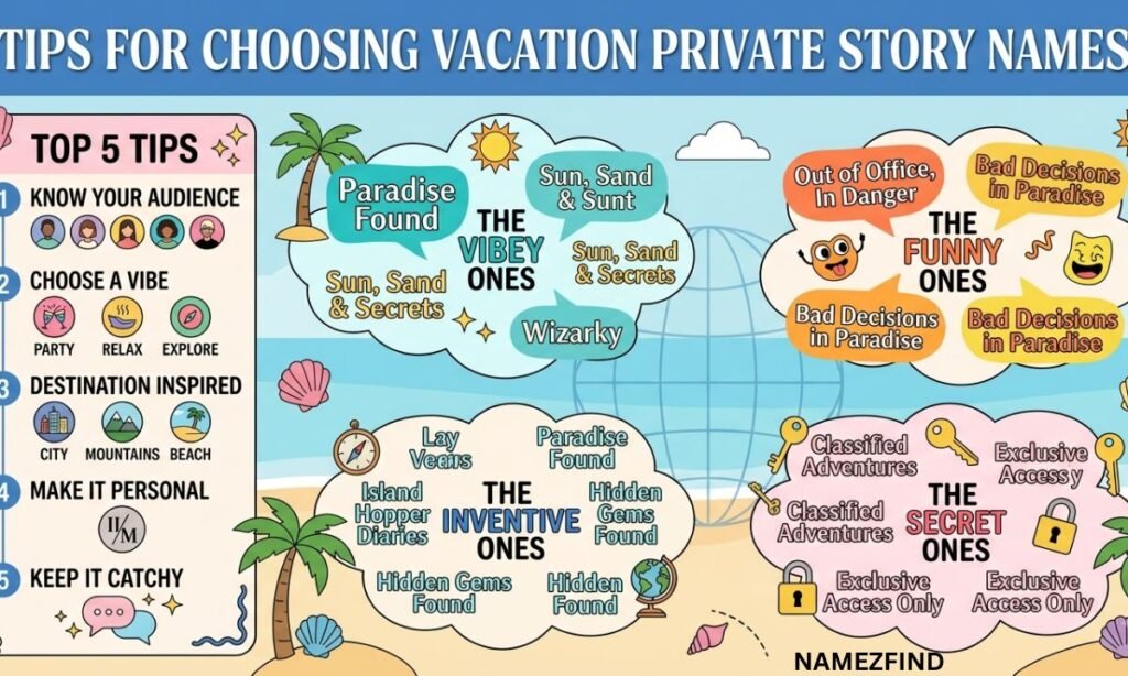 Tips For Choosing Vacation Private Story Names