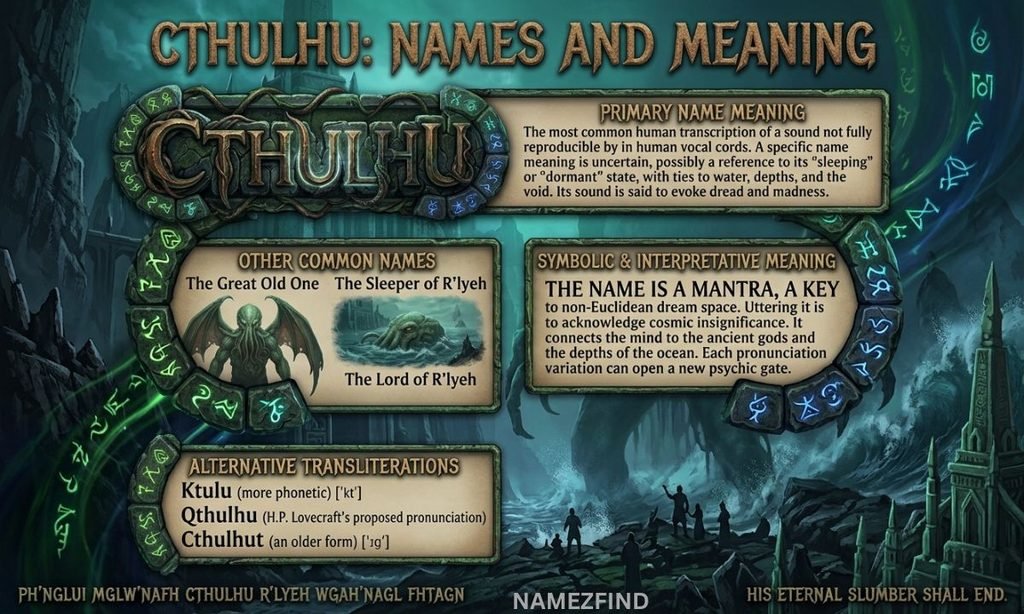 Cthulhu Names and Meaning