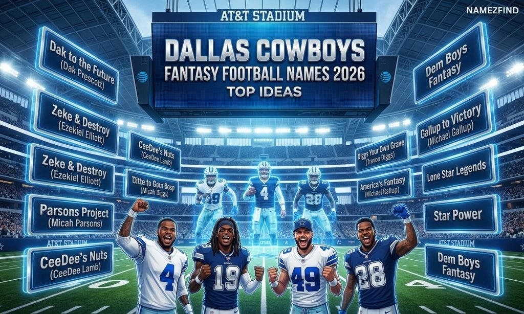 Dallas Cowboys Fantasy Football Names 2026