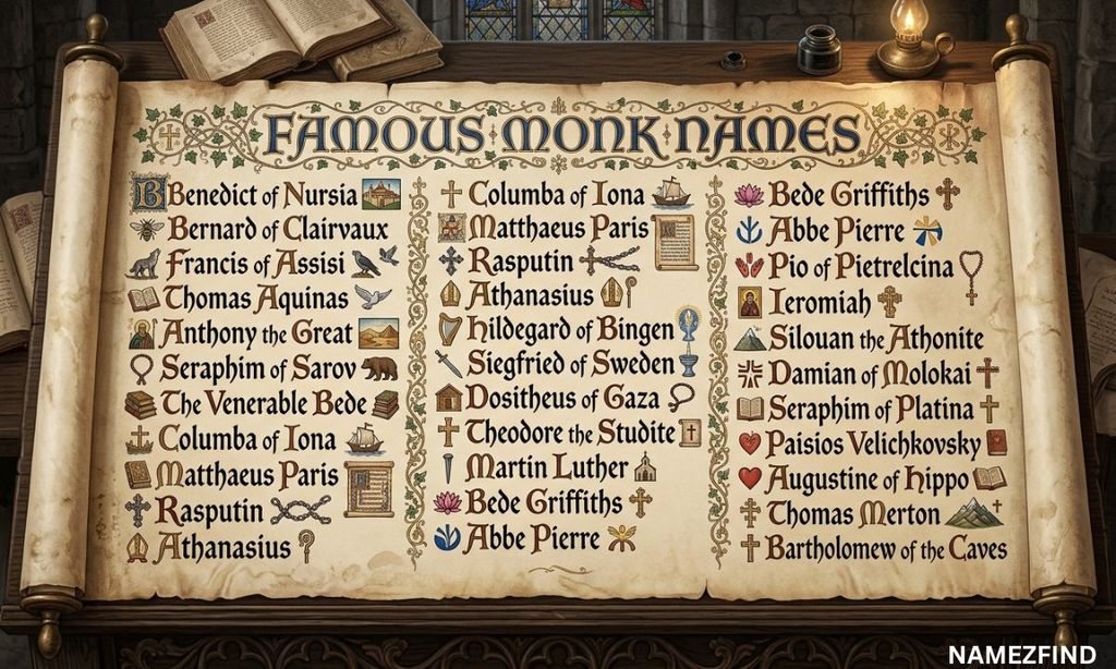 Famous Monk Names