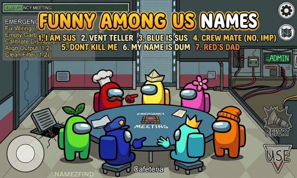 Funny Among Us Names Inappropriate