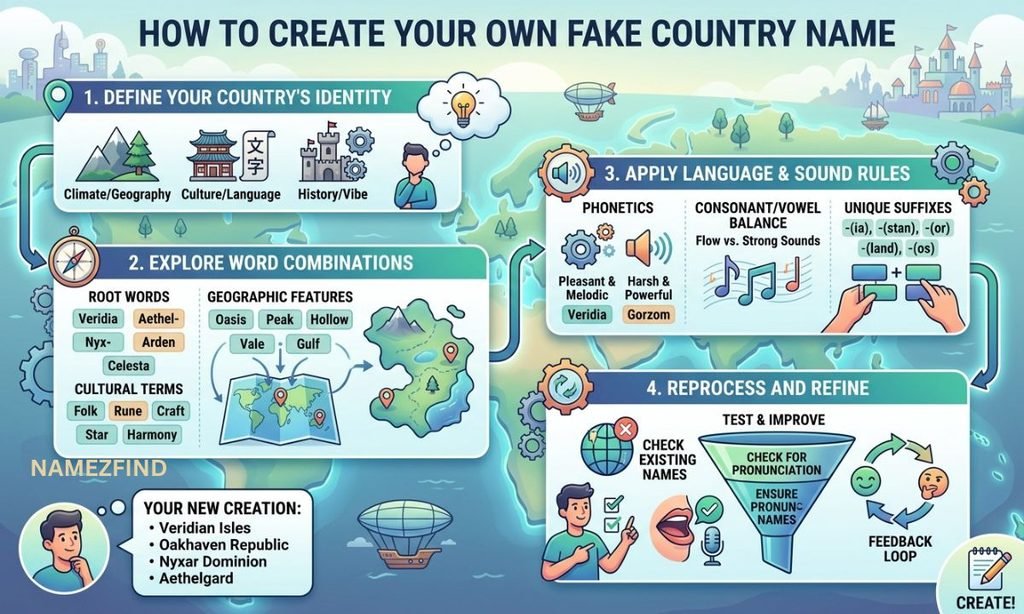 How to Create Your Own Fake Country Name
