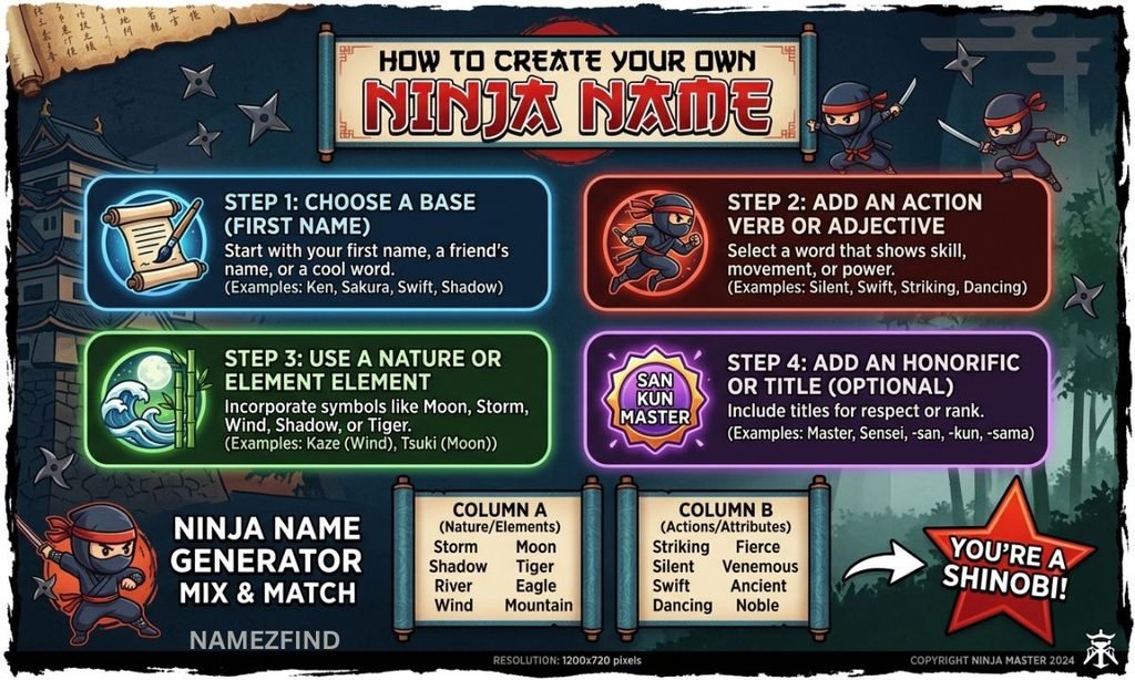 How to Create Your Own Ninja Name