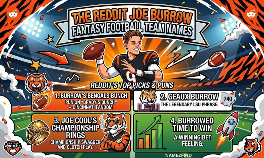 Joe Burrow Fantasy Football Team Names Reddit