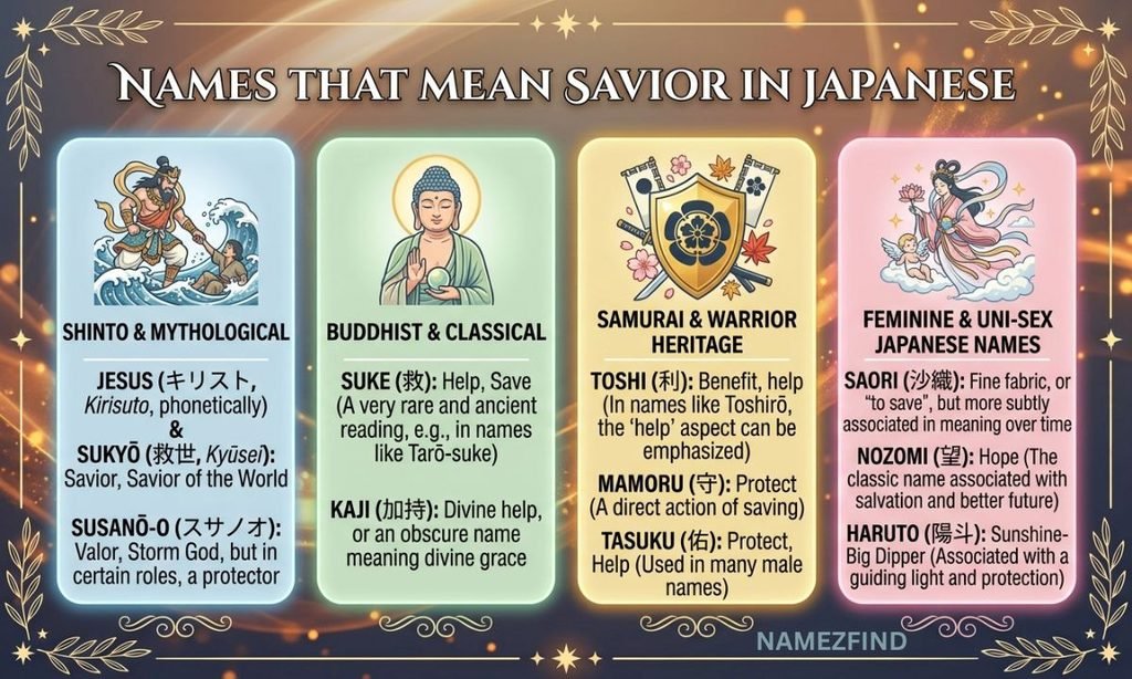 Names that Mean Savior in Japanese
