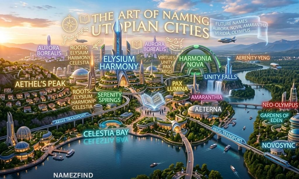 The Art of Naming Utopian Cities