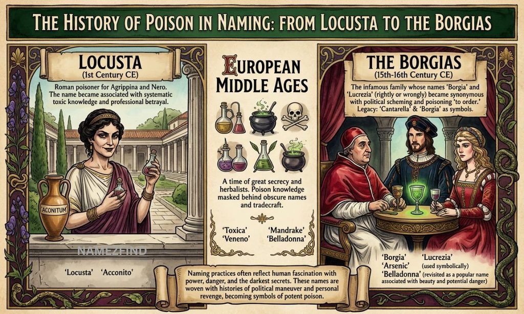 The History of Poison in Naming — From Locusta to the Borgias