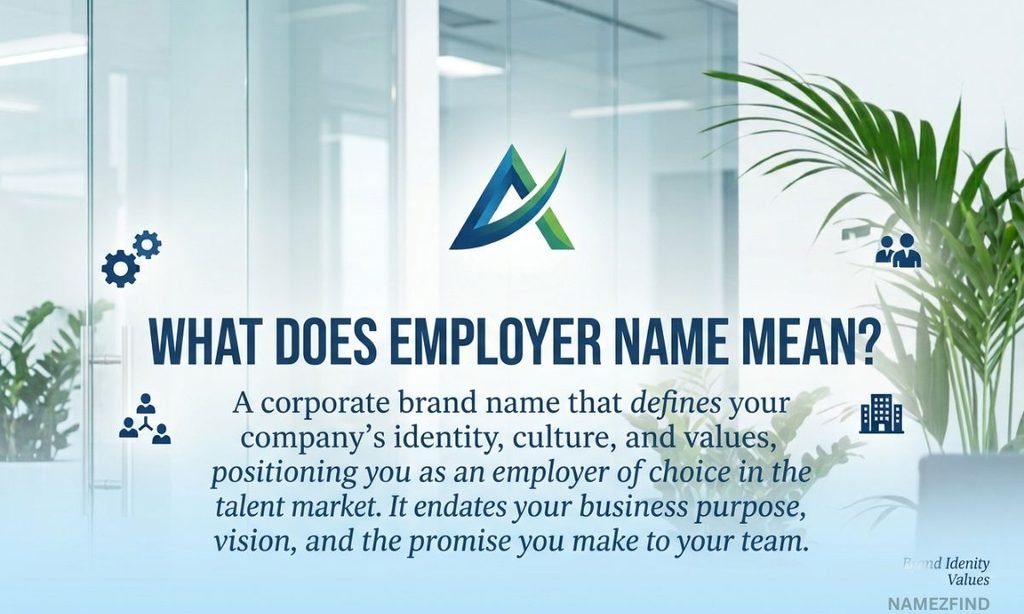 What Does Employer Name Mean