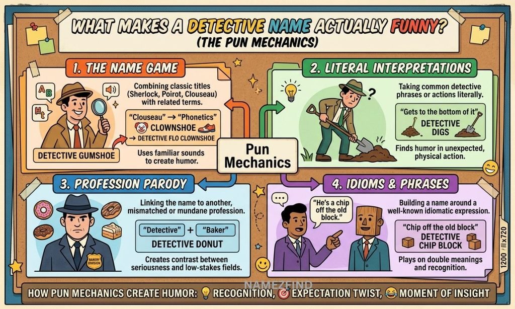 What Makes a Detective Name Actually Funny? (The Pun Mechanics)