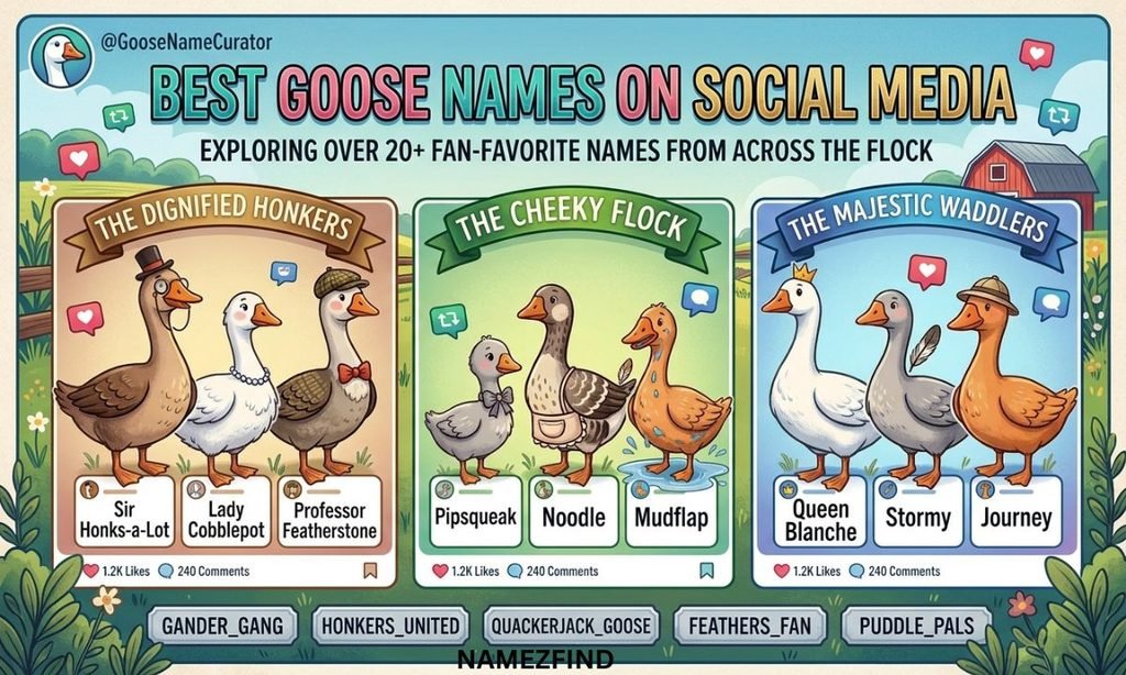 Best Goose Names on Social Media