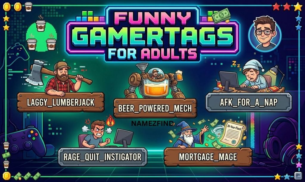 Funny Gamertags for Adults