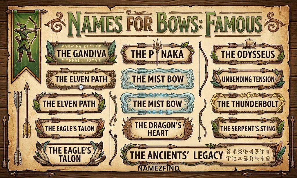 Names For Bows Famous