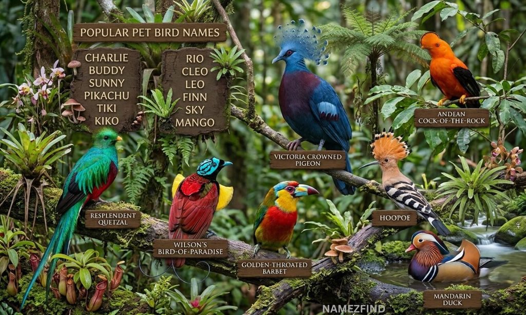 Popular Pet Bird Names