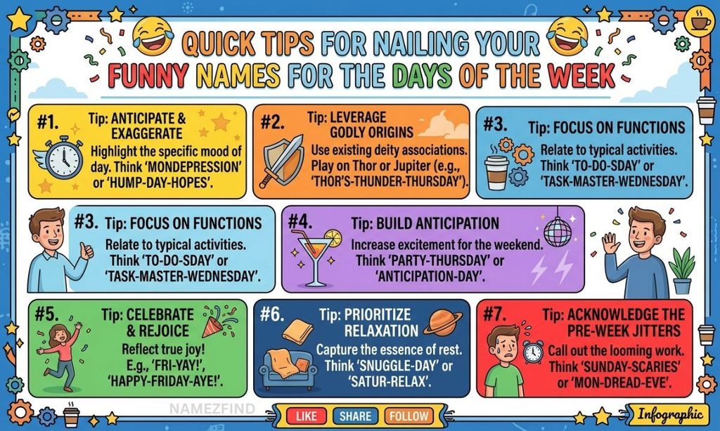 Quick Tips For Nailing Your Funny Names For The Days Of The Week