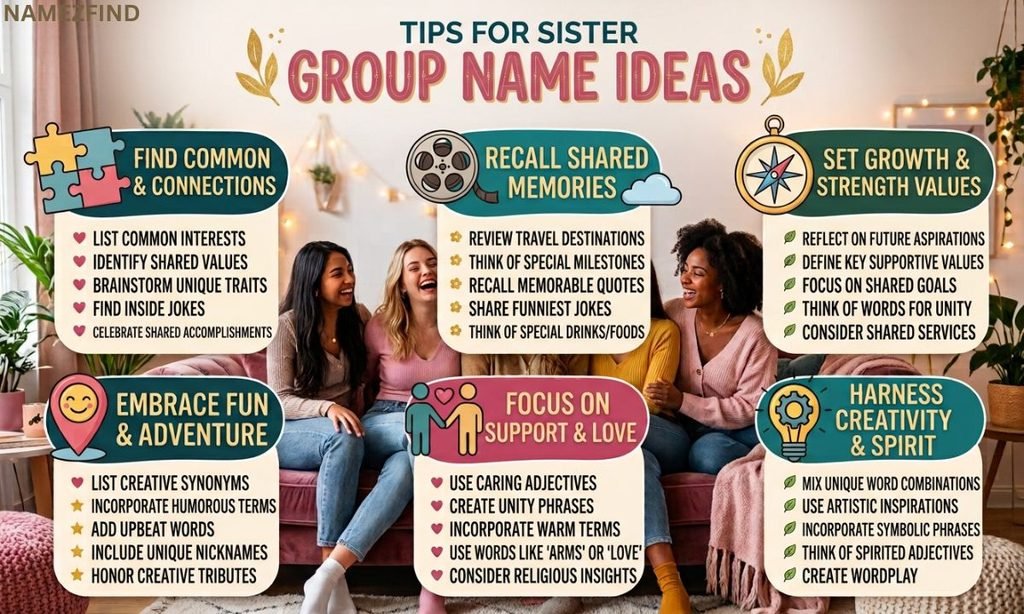 Tips for Sister Group Name Ideas