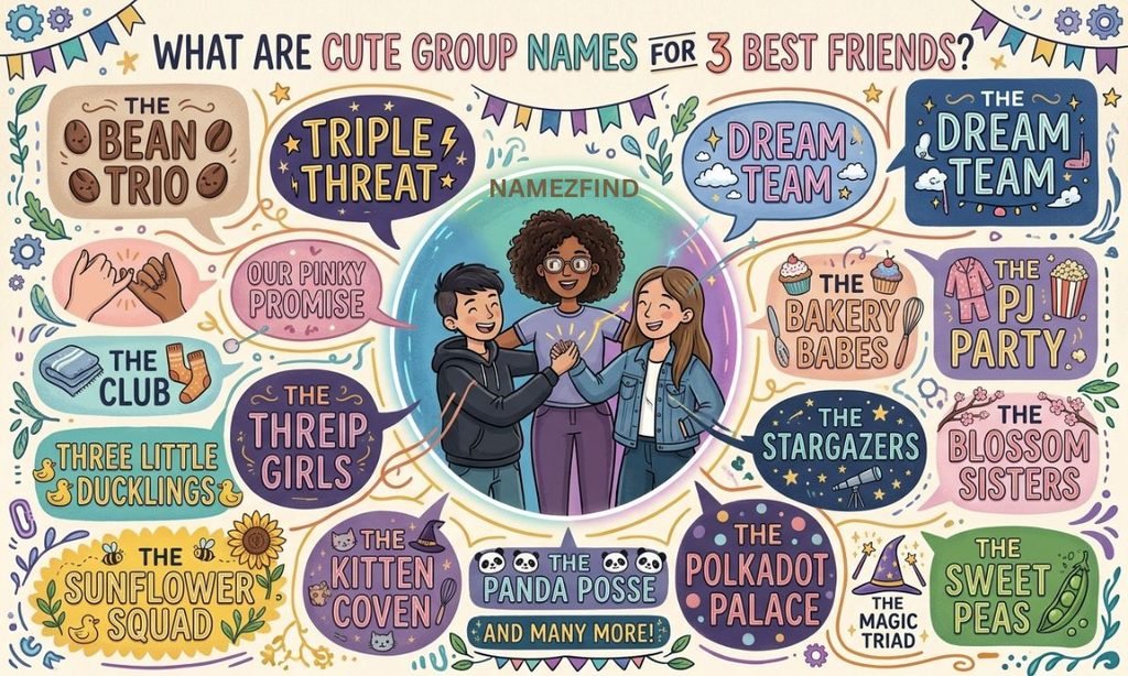 What Are Cute Group Names for 3 Best Friends?